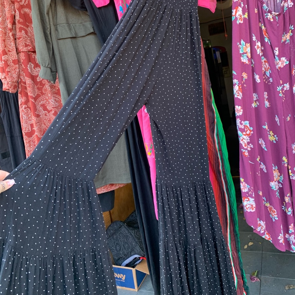 Black bell bottom jumper